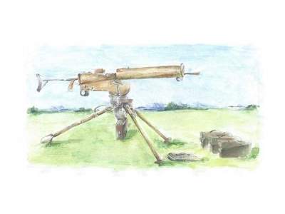 POLISH HEAVY MACHINE GUN 7,92mm BROWNING wz.30 - zdjęcie 2