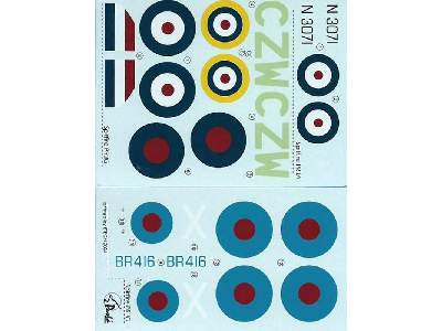 Spitfire PR Mk.IA PR.IV PR Mk.VII + vacu canopies + decal sheet  - zdjęcie 3