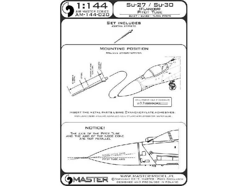 Su-27/Su-30 (Flanker) - Rurka Pitota - zdjęcie 1
