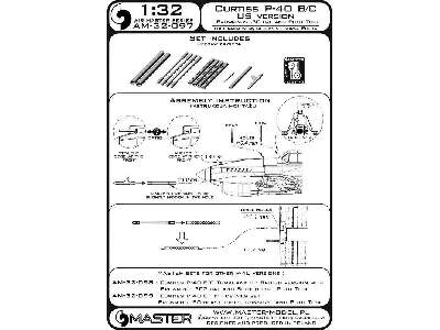 Curtiss P-40 B/C - wersja USA - lufy karabinów Browning .30 cal  - zdjęcie 2