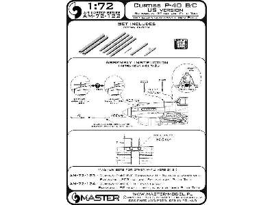 Curtiss P-40 B/C - wersja USA - lufy karabinów Browning .30 cal  - zdjęcie 1