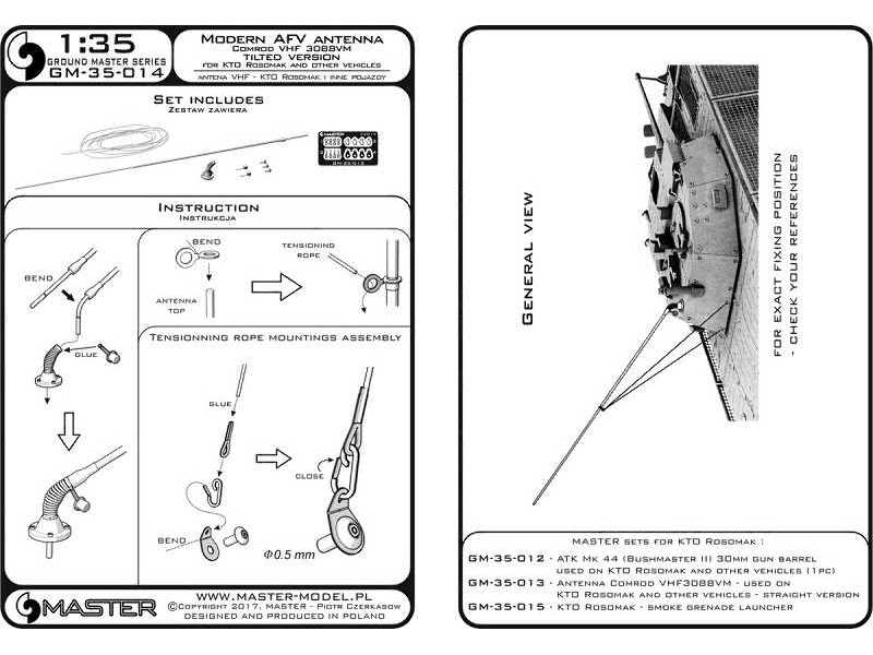 Antena Comrod VHF3088VM - używana na KTO Rosomak i innych pojazd - zdjęcie 1