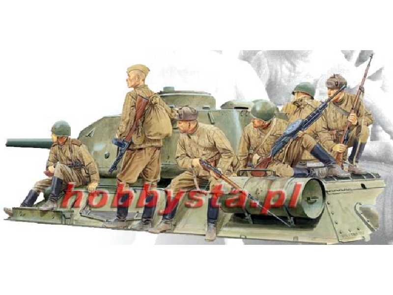 Figurki Soviet Infantry Tank Riders - zdjęcie 1 Figurki Soviet Infantry Tank Riders - zdjęcie 1