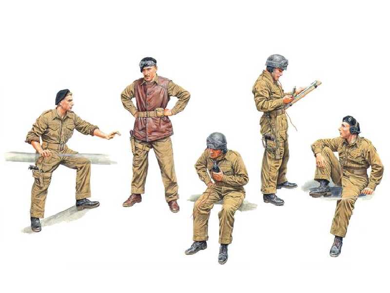 Figurki Załoga brytyjskiego czołgu - zdjęcie 1 Figurki Załoga brytyjskiego czołgu - zdjęcie 1