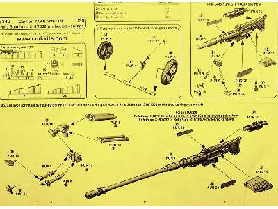 Swiss WW II Anti-Tank Rifle Solothurn S-18/1000 w/wheeled carria - zdjęcie 4