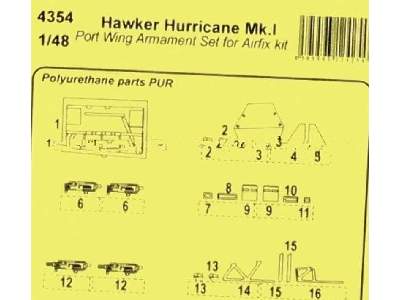 Hawker Hurricane Mk.I - Port Wing Armament Set for Airfix kit - zdjęcie 4