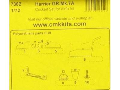 Harrier GR.Mk.7A Cockpit set for Airfix - zdjęcie 4