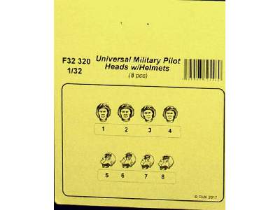 Universal Military Pilot Heads w/helmets (8 pcs) - zdjęcie 6