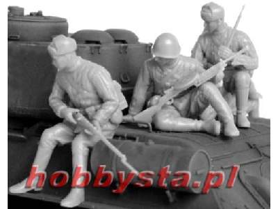 Figurki Soviet Infantry Tank Riders - zdjęcie 3