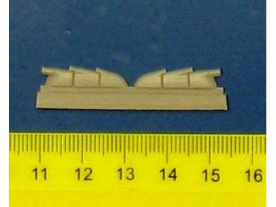 Hurricane Mk.I - Exhausts  (triple ejector type) for Airfix kit - zdjęcie 3