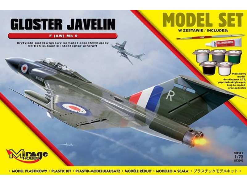 GLOSTER JAVELIN F (AW) Mk 9 (MODEL SET) - zdjęcie 1 GLOSTER JAVELIN F (AW) Mk 9 (MODEL SET) - zdjęcie 1