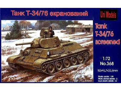 Czołg T-34/76 z płytami osłaniającymi - zdjęcie 1