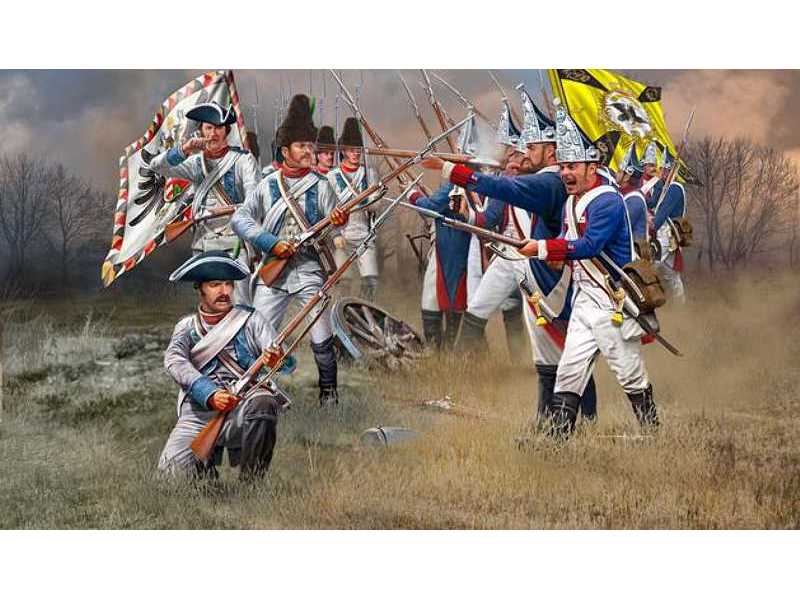 Wojna Siedmioletnia - Austriacka i Pruska Piechota - zdjęcie 1 Wojna Siedmioletnia - Austriacka i Pruska Piechota - zdjęcie 1