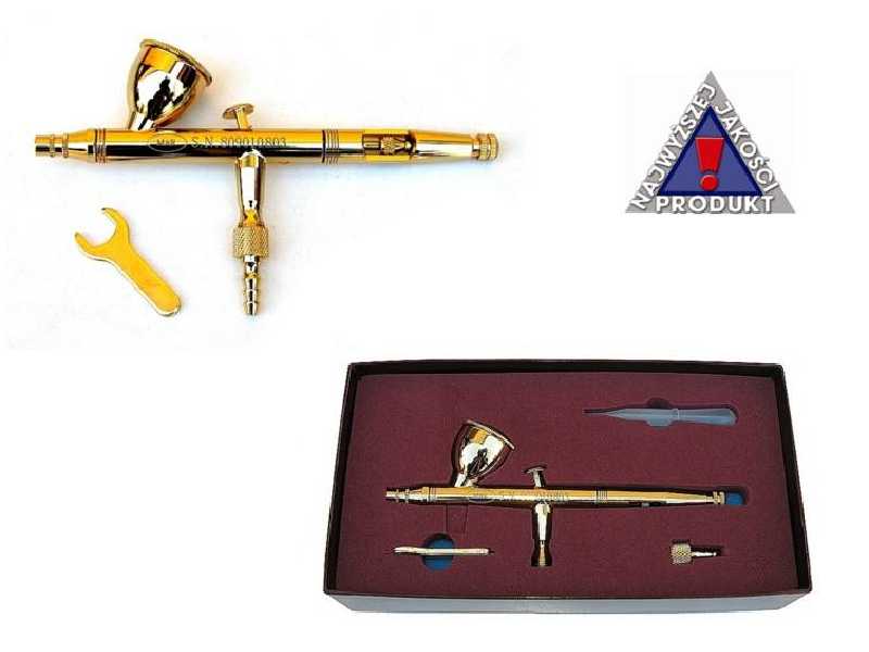 Aerograf AB-133 - 0,25 mm "Złoty" - zdjęcie 1 Aerograf AB-133 - 0,25 mm "Złoty" - zdjęcie 1