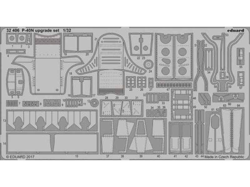 P-40N upgrade set 1/32 - Eduard - zdjęcie 1 P-40N upgrade set 1/32 - Eduard - zdjęcie 1