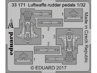 Luftwaffe rudder pedals 1/32 - zdjęcie 1