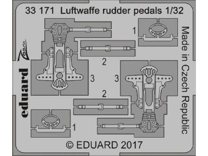 Luftwaffe rudder pedals 1/32 - zdjęcie 1 Luftwaffe rudder pedals 1/32 - zdjęcie 1