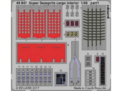 Super Seasprite cargo interior 1/48 - Kitty Hawk - zdjęcie 1