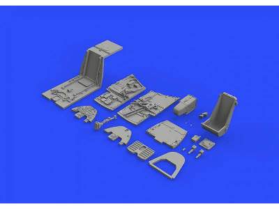 Bf 109F cockpit w/  early seat 1/48 - Eduard - zdjęcie 3