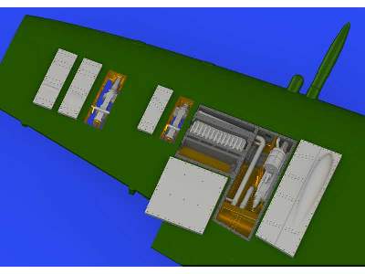 Spitfire Mk. VIII gun bays 1/72 - Eduard - zdjęcie 3