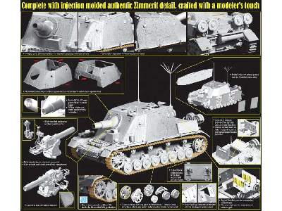 Sd.Kfz.166 Stu.Pz.IV Brummbar Mid Production w/Zimmerit - zdjęcie 2