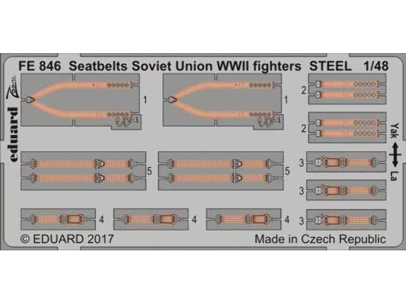 Seatbelts Soviet Union WW2 fighters STEEL 1/48 - zdjęcie 1