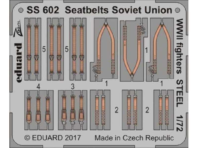 Seatbelts Soviet Union WW2 fighters STEEL 1/72 - zdjęcie 1 Seatbelts Soviet Union WW2 fighters STEEL 1/72 - zdjęcie 1