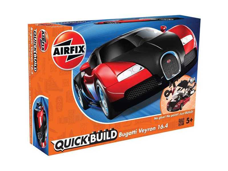 QUICK BUILD Bugatti Veyron Black & Red - zdjęcie 1 QUICK BUILD Bugatti Veyron Black & Red - zdjęcie 1