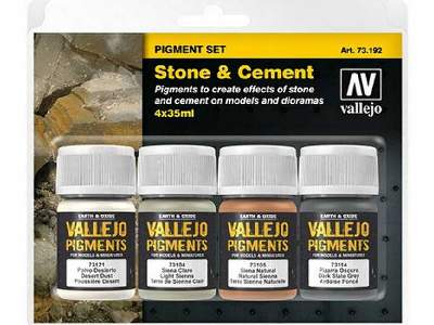 Zestaw pigmentów: kamień i cement - zdjęcie 1