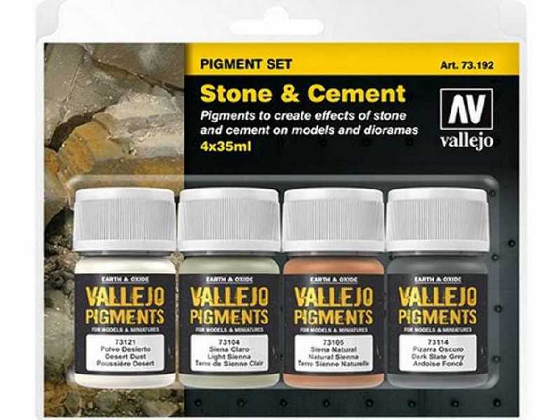 Zestaw pigmentów: kamień i cement - zdjęcie 1