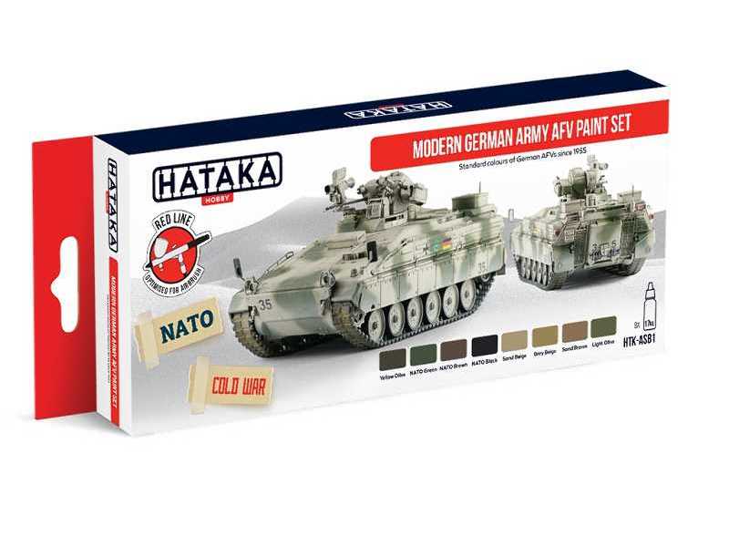 HTK-AS81 Modern German AFV paint set - zdjęcie 1 HTK-AS81 Modern German AFV paint set - zdjęcie 1