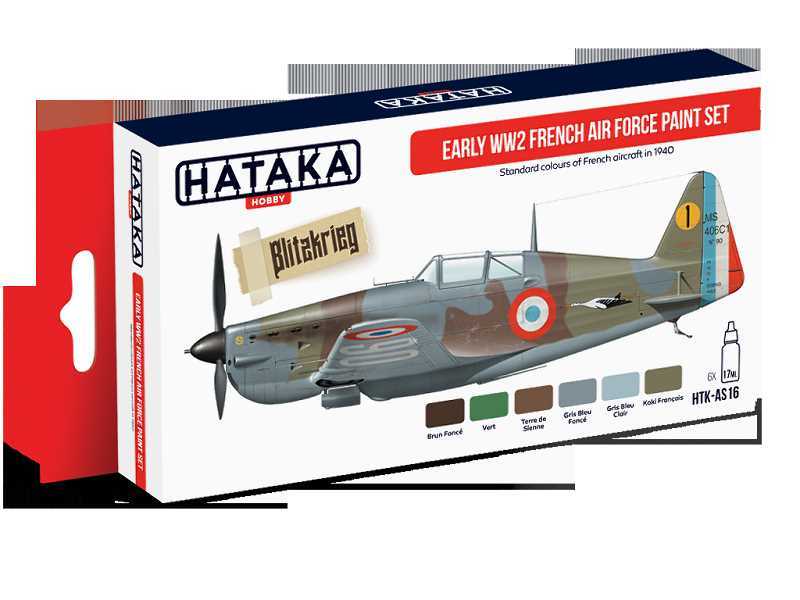 HTK-CS16 Early WW2 French Air Force paint set - zdjęcie 1 HTK-CS16 Early WW2 French Air Force paint set - zdjęcie 1