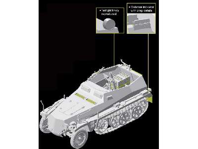 Sd.Kfz.250/7 Alte Ieichte Schutzenpanzerwagwn Granatwer - zdjęcie 12