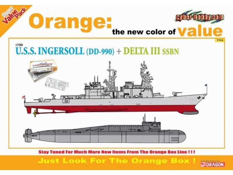 U.S.S. Ingersoll (DD-990) + DELTA III SSBN - zdjęcie 1 U.S.S. Ingersoll (DD-990) + DELTA III SSBN - zdjęcie 1