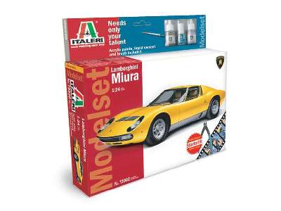 Lamborghini Miura z farbami i klejem - zdjęcie 1