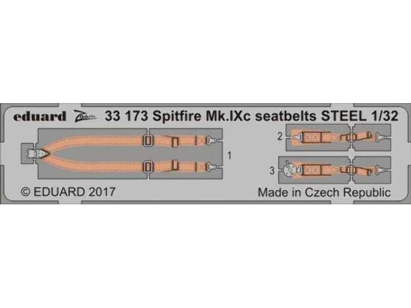 Spitfire Mk. IXc seatbelts STEEL 1/32 - Revell - zdjęcie 1 Spitfire Mk. IXc seatbelts STEEL 1/32 - Revell - zdjęcie 1