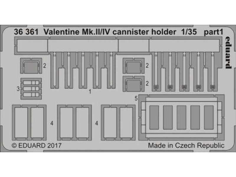 Valentine Mk. II/ IV cannister holder 1/35 - Tamiya - zdjęcie 1