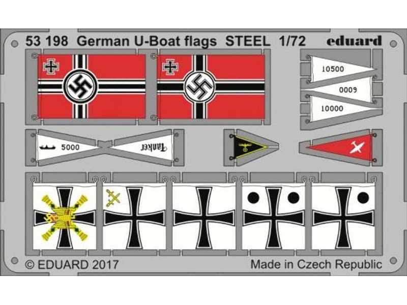 German U-boat flags STEEL 1/72 - zdjęcie 1 German U-boat flags STEEL 1/72 - zdjęcie 1