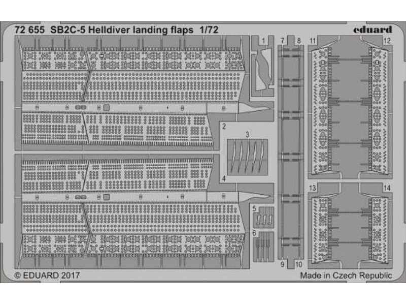 SB2C-5 Helldiver landing flaps 1/72 - Special Hobby - zdjęcie 1