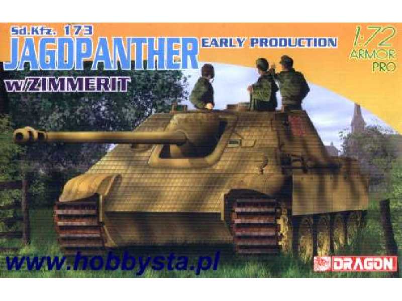 Sd.Kfz. 173 Jagdpanther Early Production w/Zimmerit - zdjęcie 1 Sd.Kfz. 173 Jagdpanther Early Production w/Zimmerit - zdjęcie 1