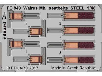 Walrus Mk. I seatbelts STEEL 1/48 - Airfix - zdjęcie 1
