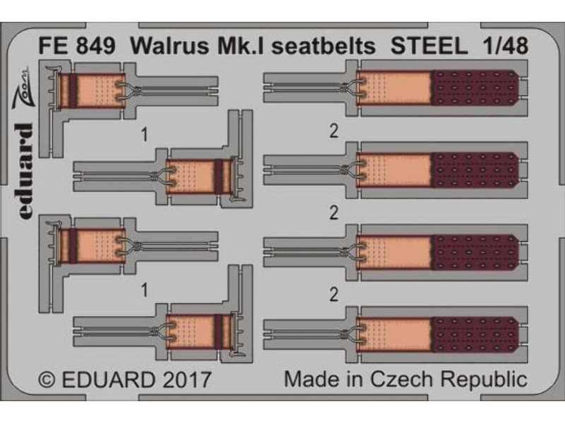 Walrus Mk. I seatbelts STEEL 1/48 - Airfix - zdjęcie 1 Walrus Mk. I seatbelts STEEL 1/48 - Airfix - zdjęcie 1