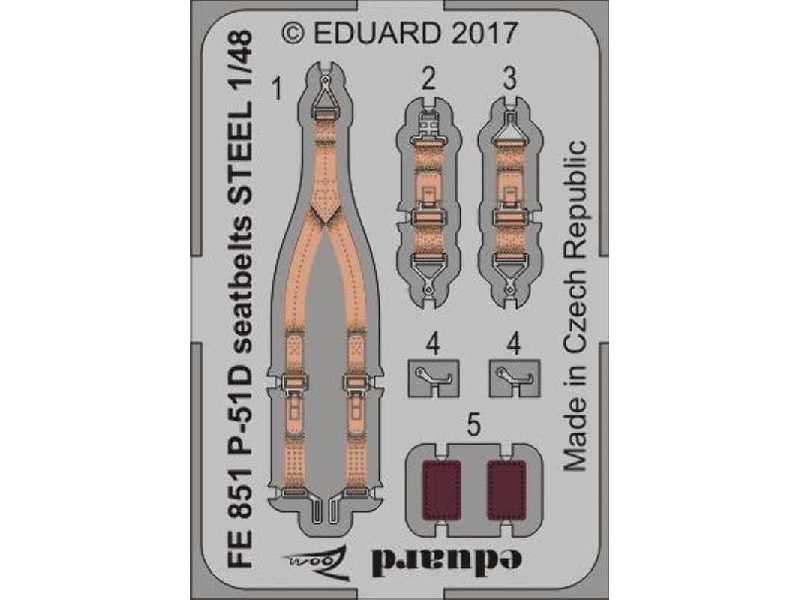P-51D seatbelts STEEL 1/48 - Meng - zdjęcie 1 P-51D seatbelts STEEL 1/48 - Meng - zdjęcie 1
