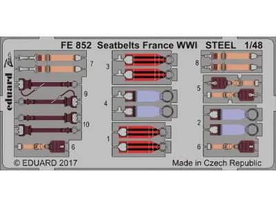 Seatbelts France WWI STEEL 1/48 - zdjęcie 1