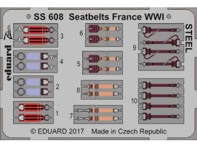 Seatbelts France WWI STEEL 1/72 - zdjęcie 1