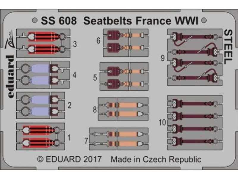 Seatbelts France WWI STEEL 1/72 - zdjęcie 1 Seatbelts France WWI STEEL 1/72 - zdjęcie 1