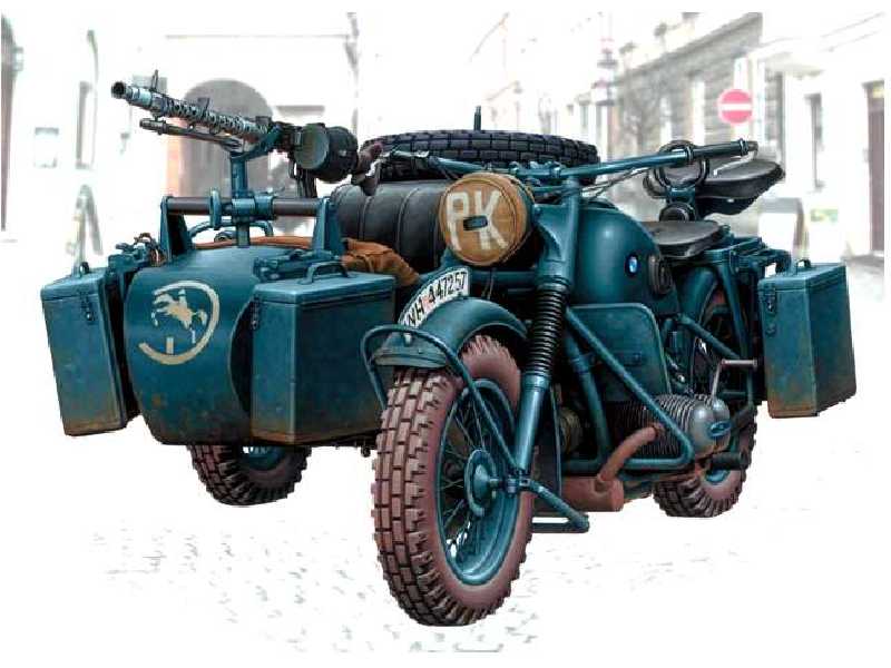 Niemiecki motocykl BMW R75 - II Wojna Światowa - el. fototraw. - zdjęcie 1 Niemiecki motocykl BMW R75 - II Wojna Światowa - el. fototraw. - zdjęcie 1