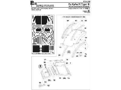 King Tiger B front and back fenders ICM - zdjęcie 4