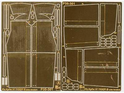 King Tiger B side fenders ICM - zdjęcie 3