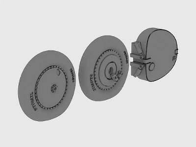 PZL P.11c wheels and fuel tank bottom - zdjęcie 5